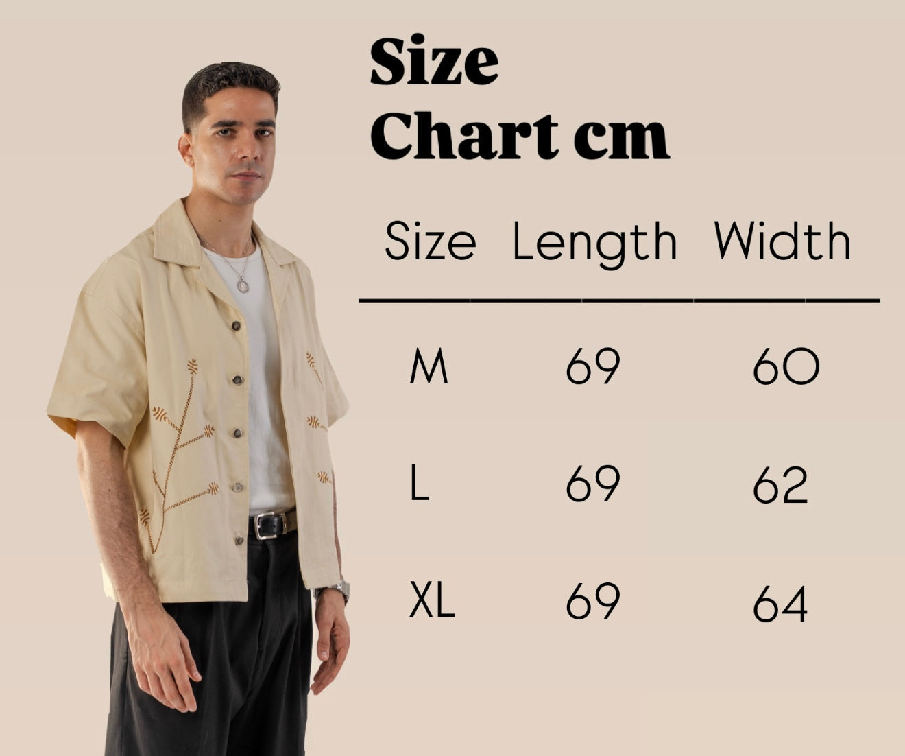 Contrast embroidery boxy shirt