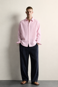 Light pink linen shirt
