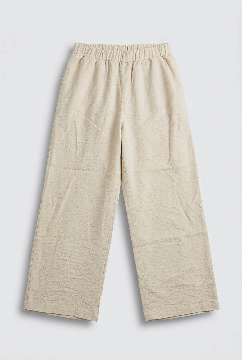 Beige linen set