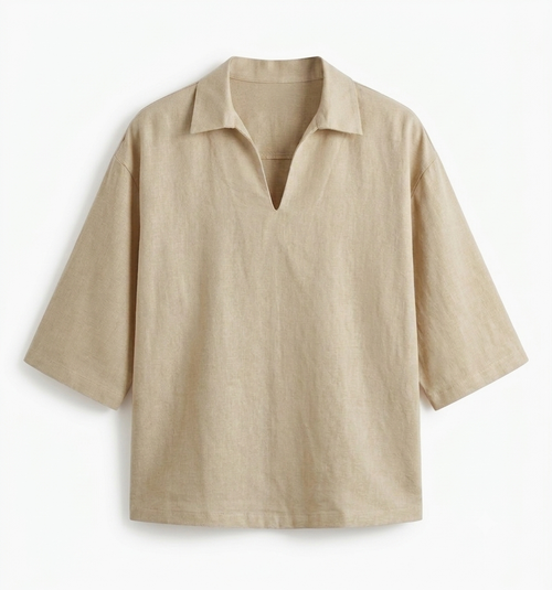 Beige linen set