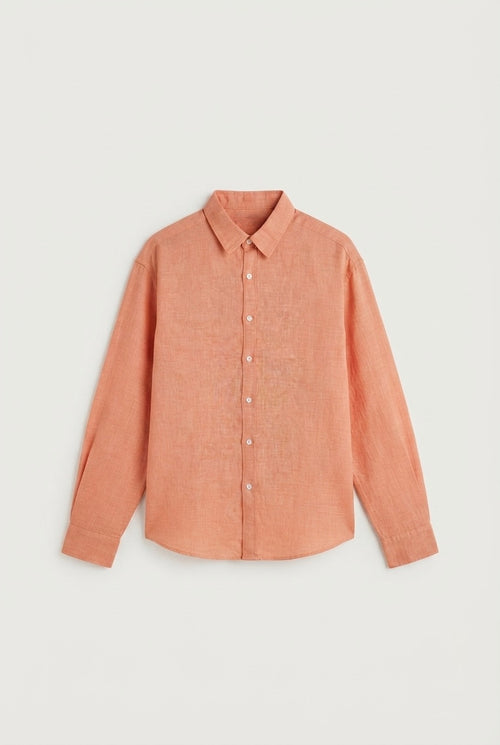 Brick linen shirt