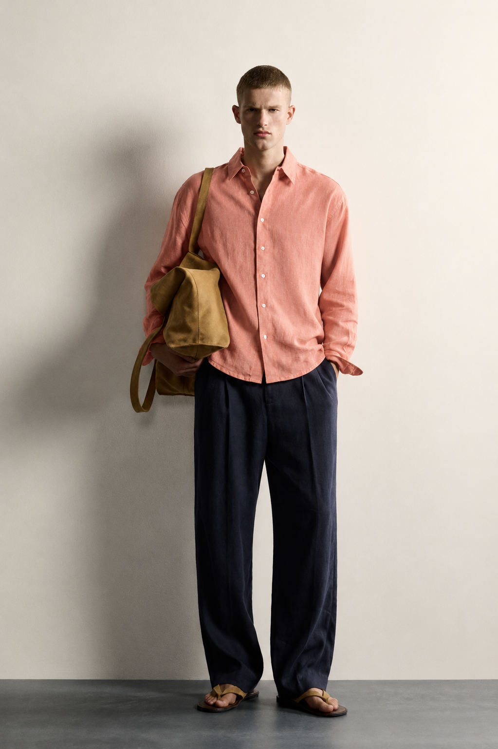 Brick linen shirt