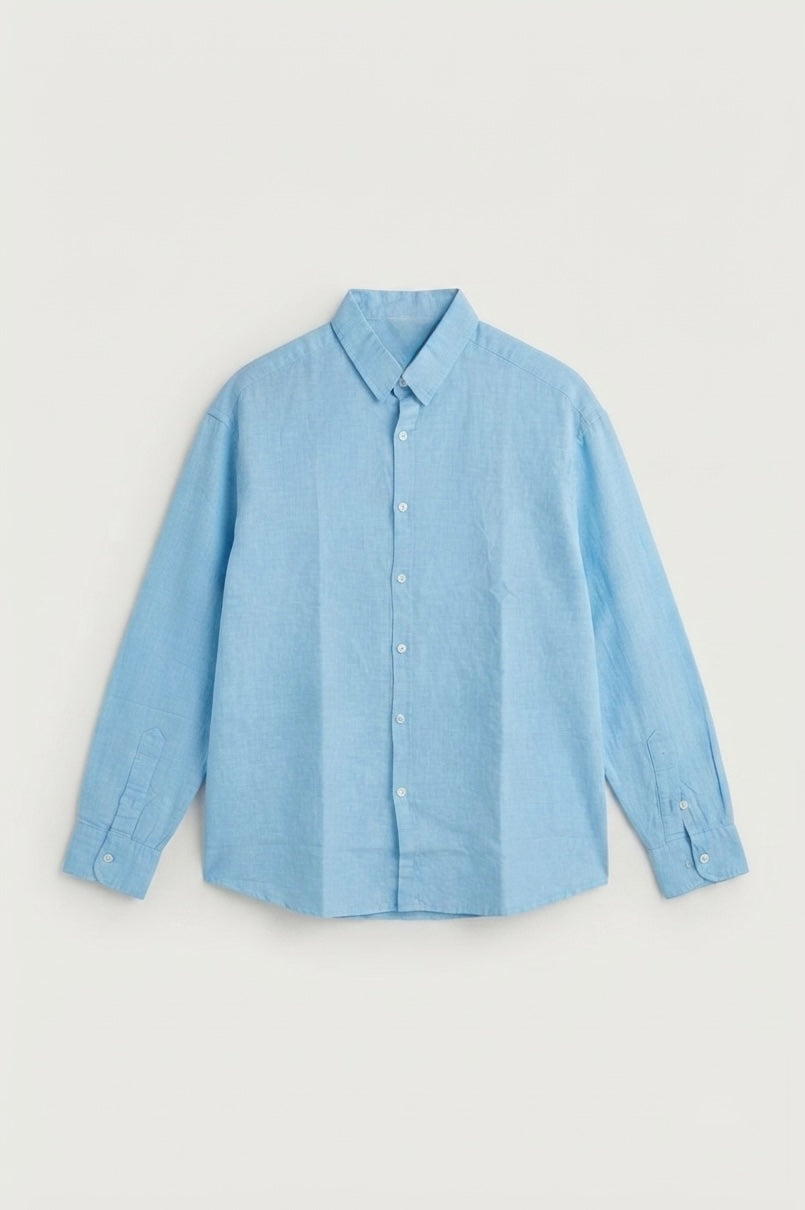 Babyblue linen shirt