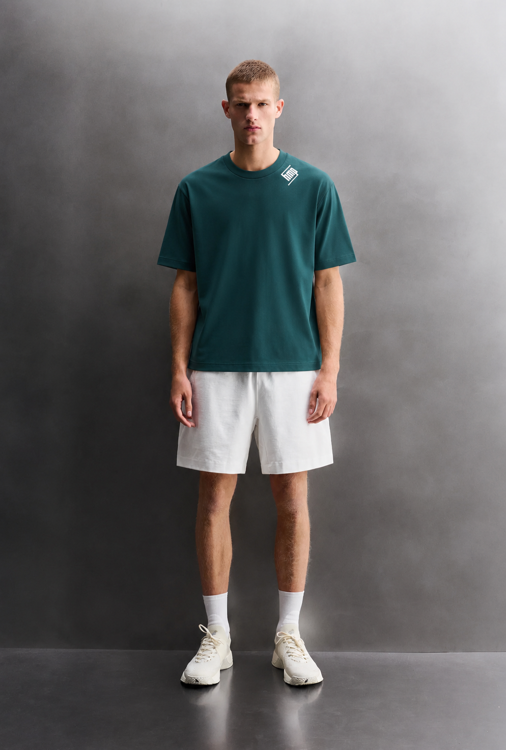 OLIVE ROUND BOXY TEE